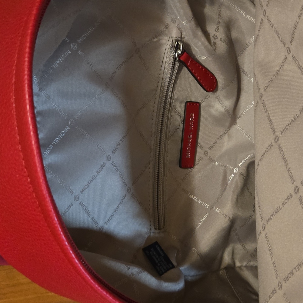 NWT Michael Kors Raspberry Medium Slater Backpack - Picture 6 of 11